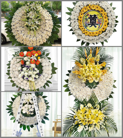 河南南阳社旗县唐庄乡沙河村花圈速递