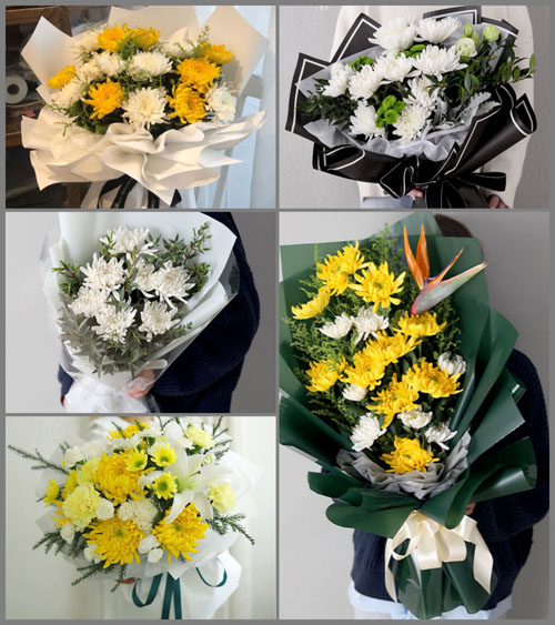河南南阳社旗县唐庄乡沙河村白事花束代送
